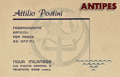 Attilio Postini bigliettino da visita