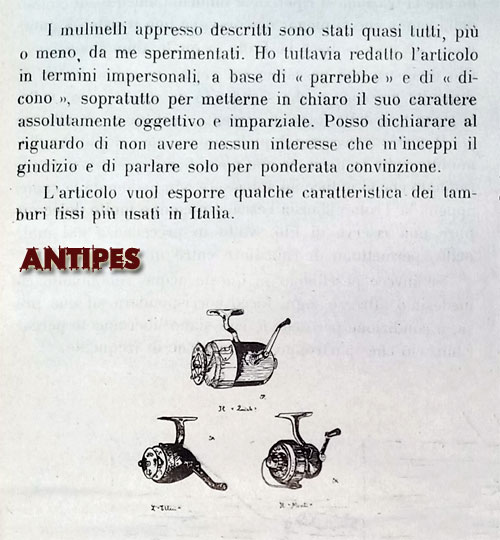 Il Pescatore Dilettante - gennaio 1940 - articolo G. Randone Olgiati