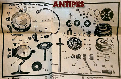 APM Agal - Spin-in Royal - scatola e parts list