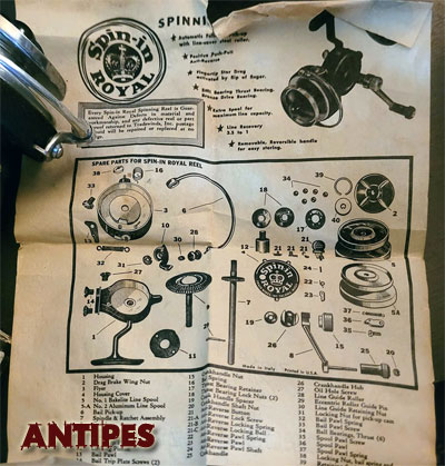 APM Agal - Spin-in Royal - scatola e parts list