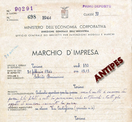 ALBATROS - Brevetto Marchio Impresa - febbraio 1944