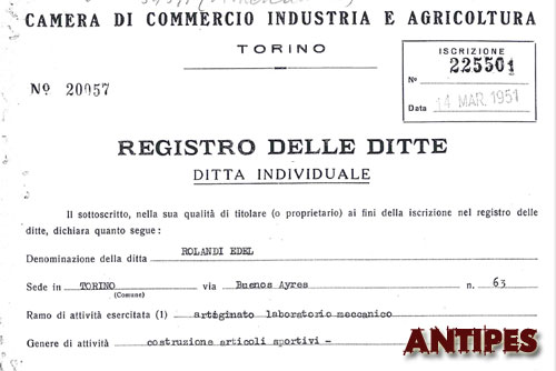 ALCEDO comunicazione CCIAA TO 12 marzo 1951