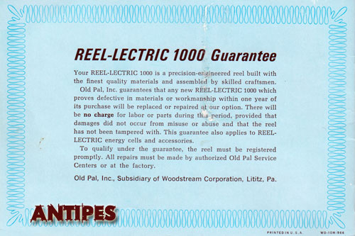 Old Pal Reel Lectric 1000 