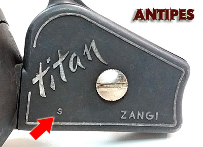 Zangi Titan anodizzato versione S